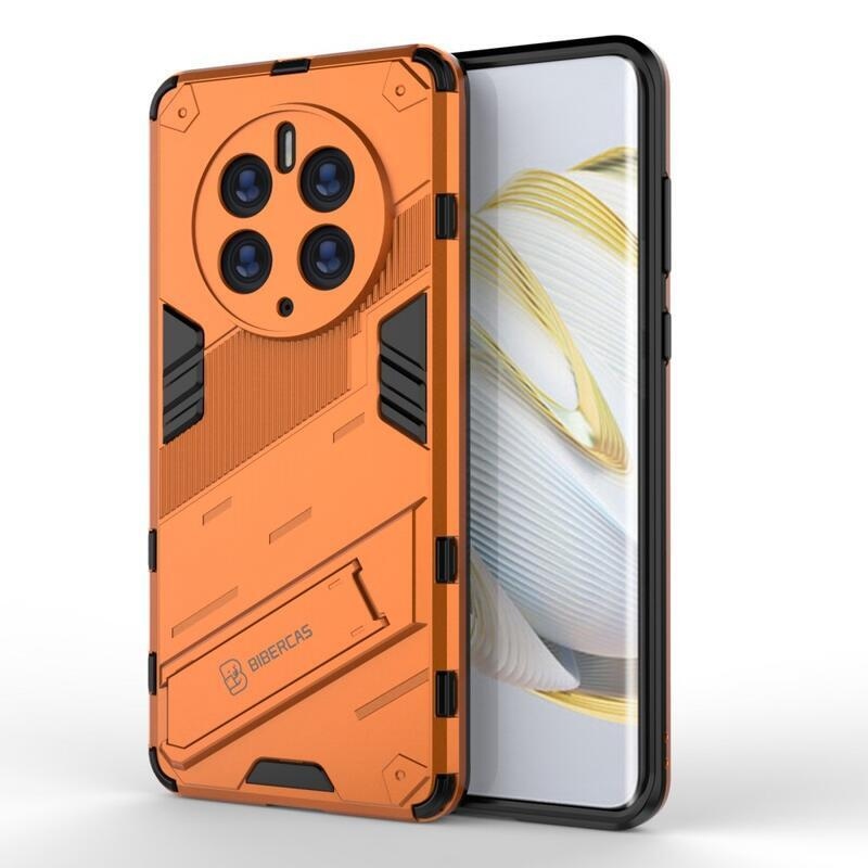 Armory odolný hybridní kryt s výklopným stojánkem na mobil Huawei Mate 50 Pro - oranžový