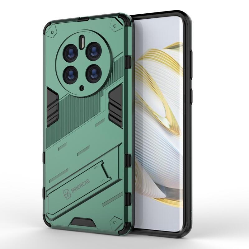 Armory odolný hybridní kryt s výklopným stojánkem na mobil Huawei Mate 50 Pro - zelený