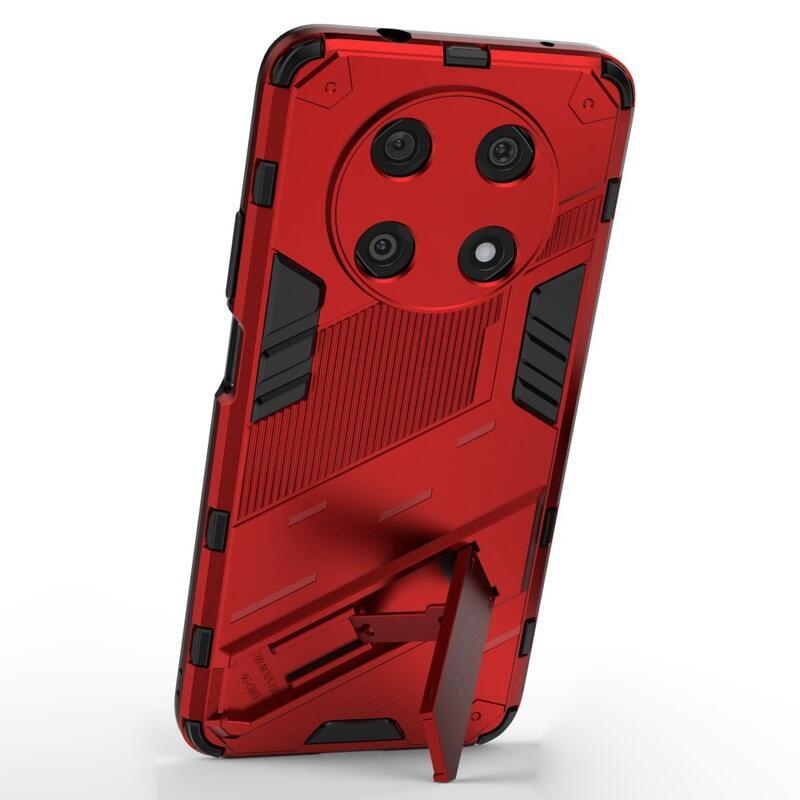 Armor odolný hybridní kryt s výklopným stojánkem pro mobil Huawei Nova Y90 - červený
