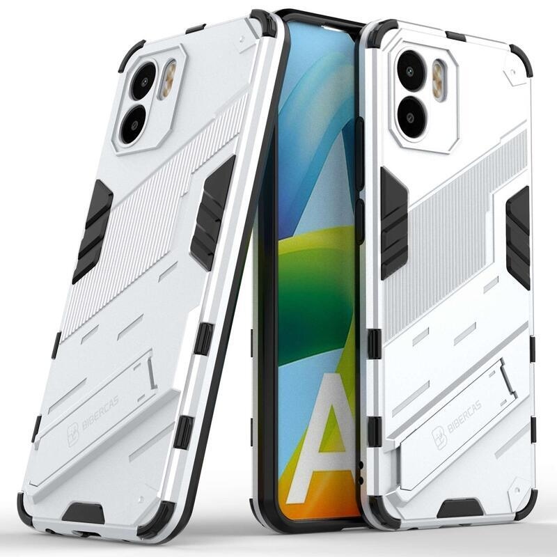 Armory odolný hybridní kryt s výklopným stojánkem pro mobil Xiaomi Redmi A1/Redmi A2 - bílý