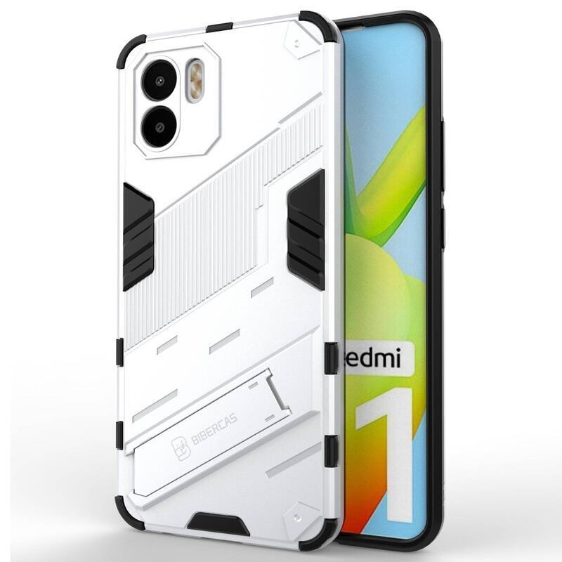 Armory odolný hybridní kryt s výklopným stojánkem pro mobil Xiaomi Redmi A1/Redmi A2 - bílý