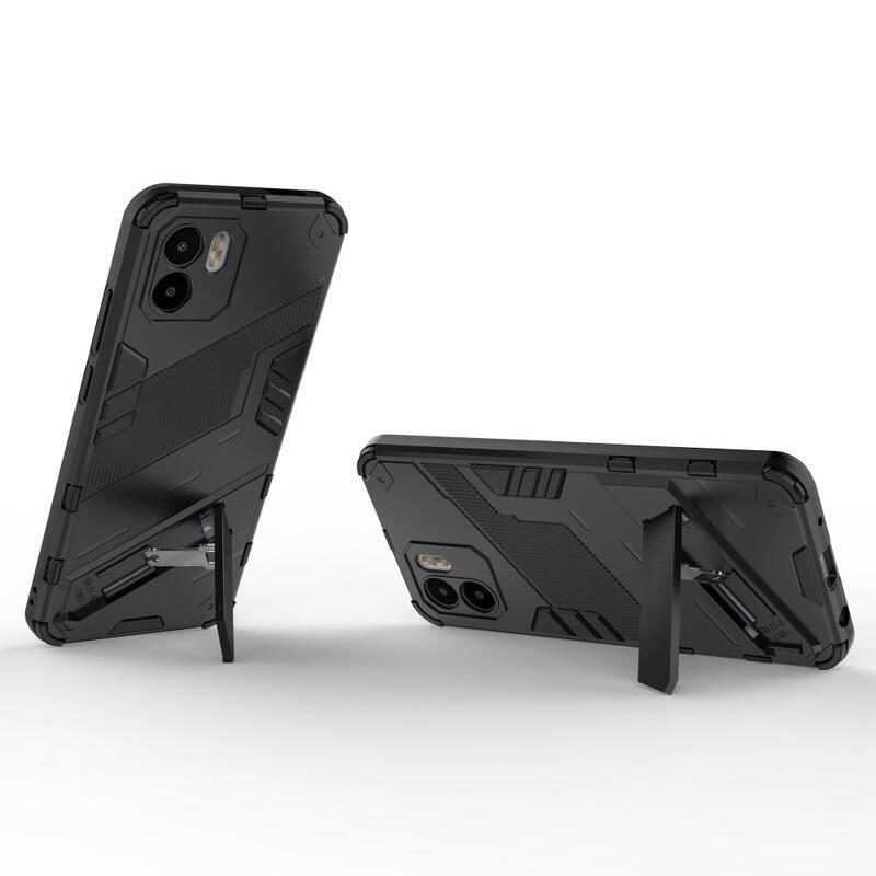 Armory odolný hybridní kryt s výklopným stojánkem pro mobil Xiaomi Redmi A1/Redmi A2 - černý