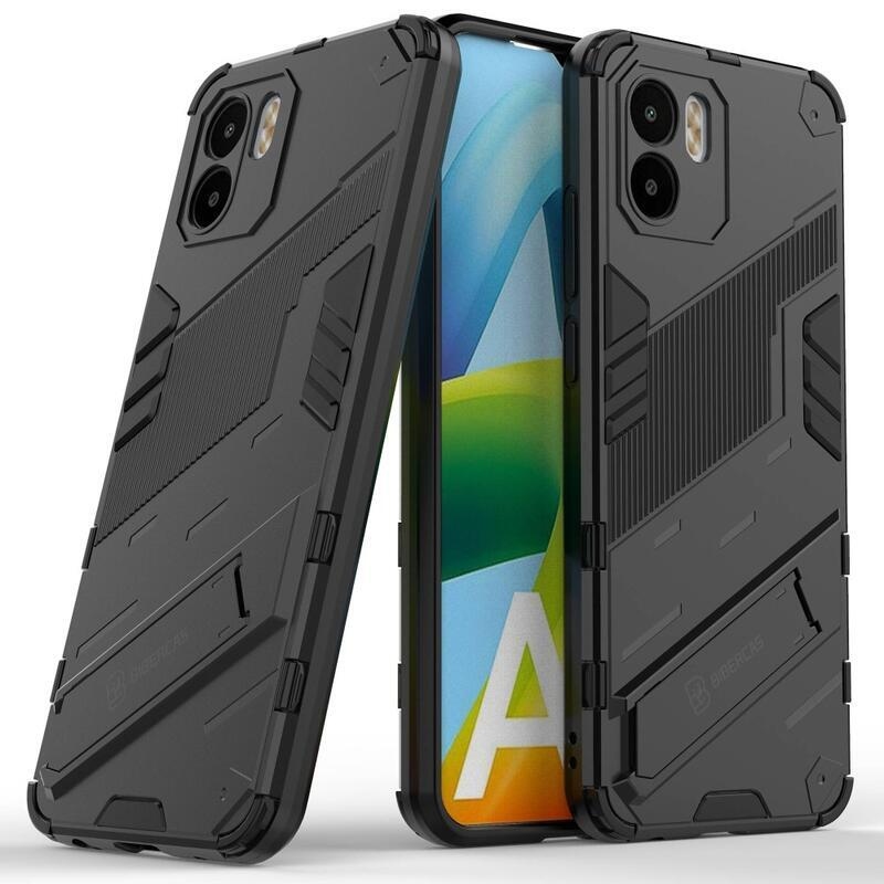 Armory odolný hybridní kryt s výklopným stojánkem pro mobil Xiaomi Redmi A1/Redmi A2 - černý