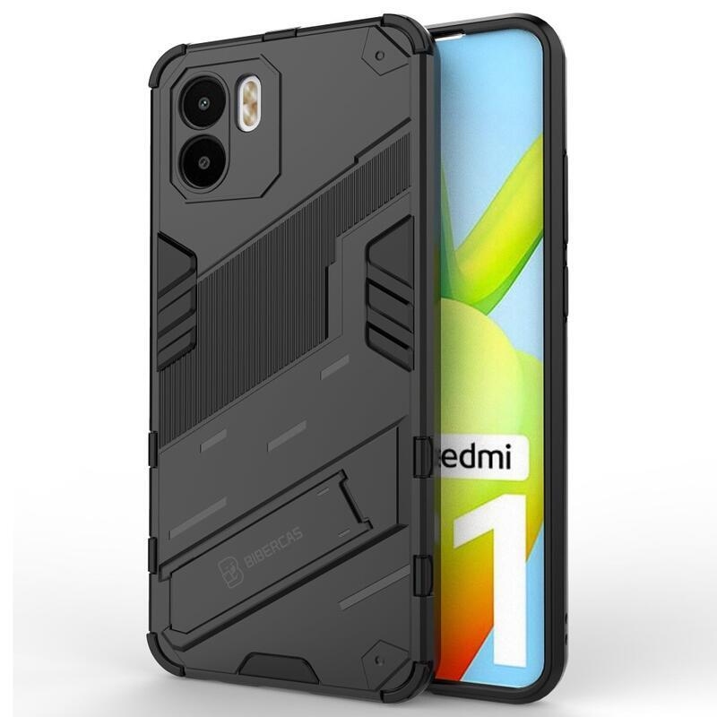 Armory odolný hybridní kryt s výklopným stojánkem pro mobil Xiaomi Redmi A1/Redmi A2 - černý