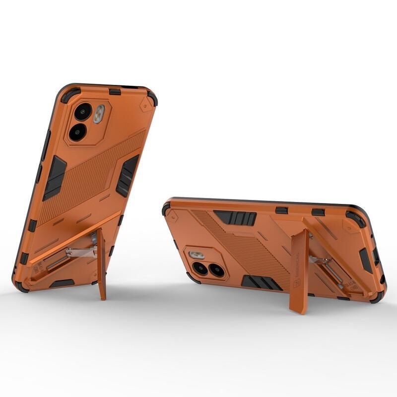 Armory odolný hybridní kryt s výklopným stojánkem pro mobil Xiaomi Redmi A1/Redmi A2 - oranžový