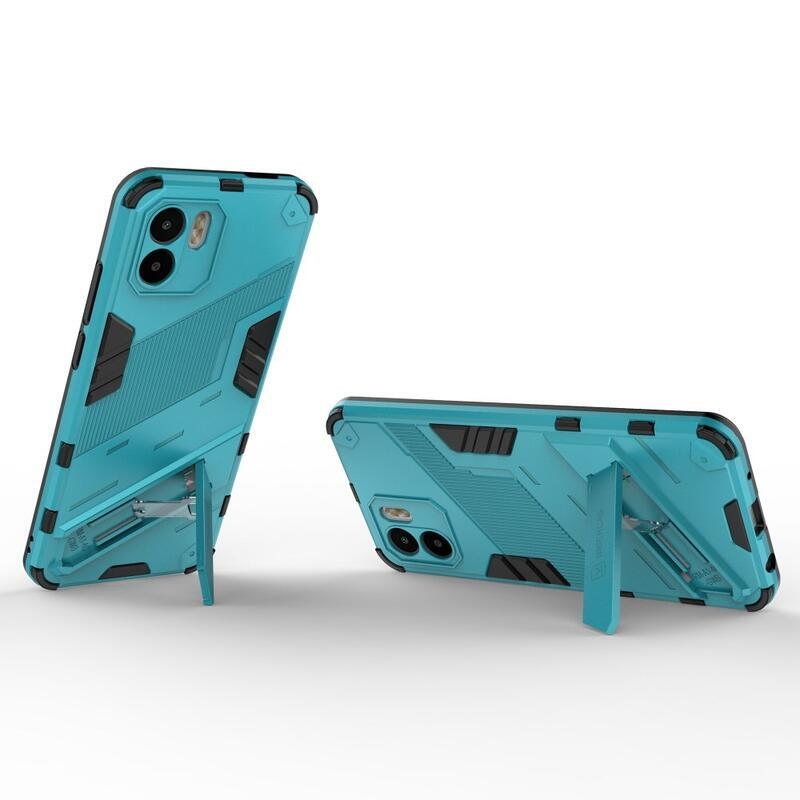 Armory odolný hybridní kryt s výklopným stojánkem pro mobil Xiaomi Redmi A1/Redmi A2 - světlemodrý