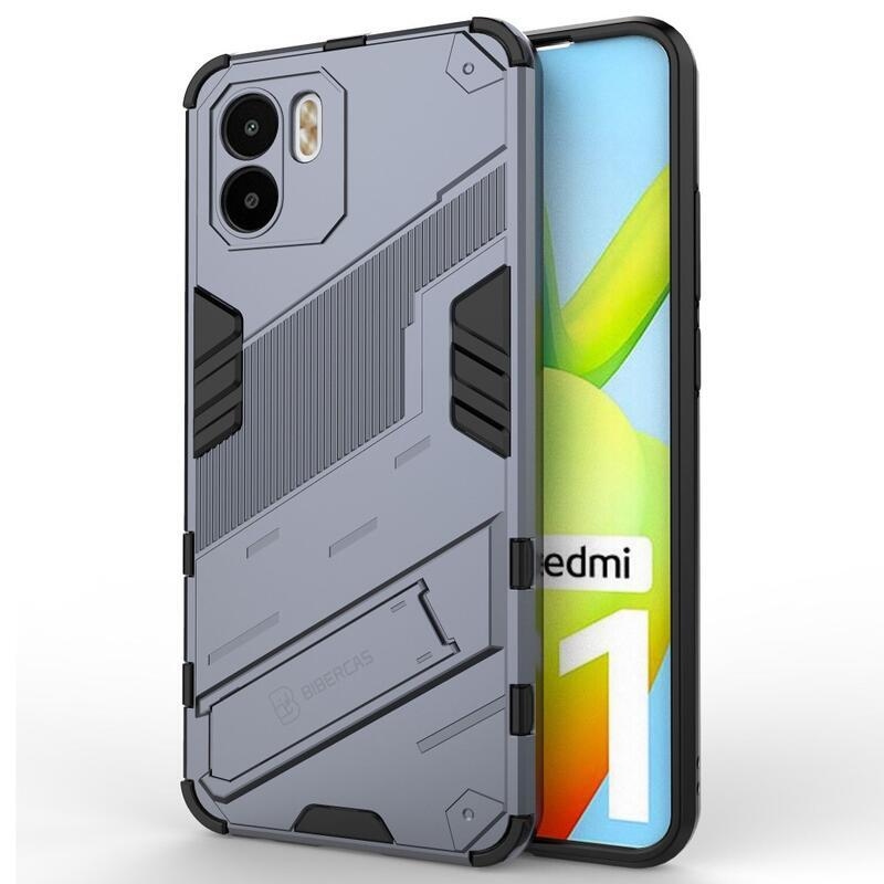 Armory odolný hybridní kryt s výklopným stojánkem pro mobil Xiaomi Redmi A1/Redmi A2 - tmavěmodrý