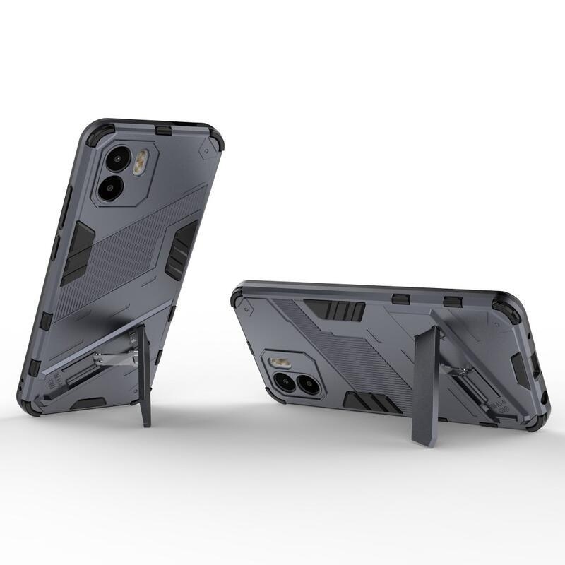 Armory odolný hybridní kryt s výklopným stojánkem pro mobil Xiaomi Redmi A1/Redmi A2 - tmavěmodrý