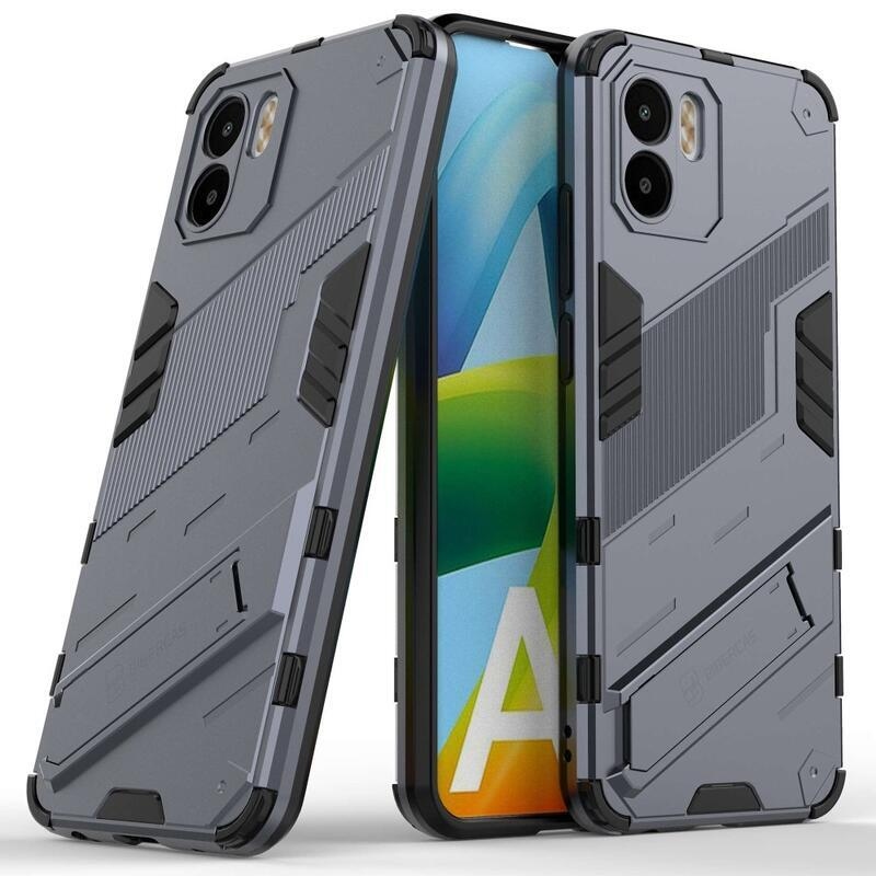 Armory odolný hybridní kryt s výklopným stojánkem pro mobil Xiaomi Redmi A1/Redmi A2 - tmavěmodrý