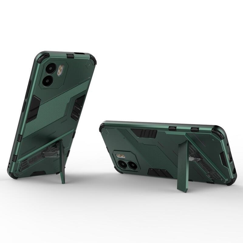 Armory odolný hybridní kryt s výklopným stojánkem pro mobil Xiaomi Redmi A1/Redmi A2 - zelený