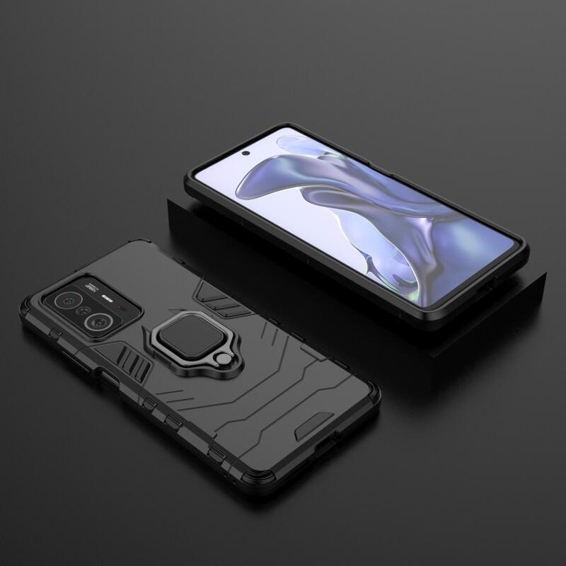 Guardy hybridní odolný kryt s úchopem na prst na mobil Xiaomi 11T/11T Pro - černý
