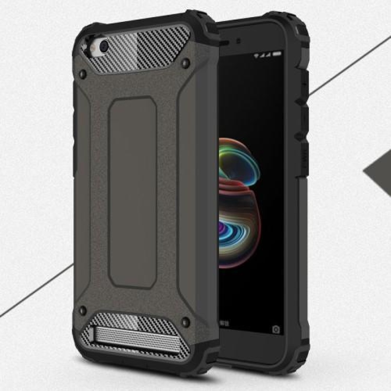 Armor hybridní odolný obal na Xiaomi Redmi 5A - coffee