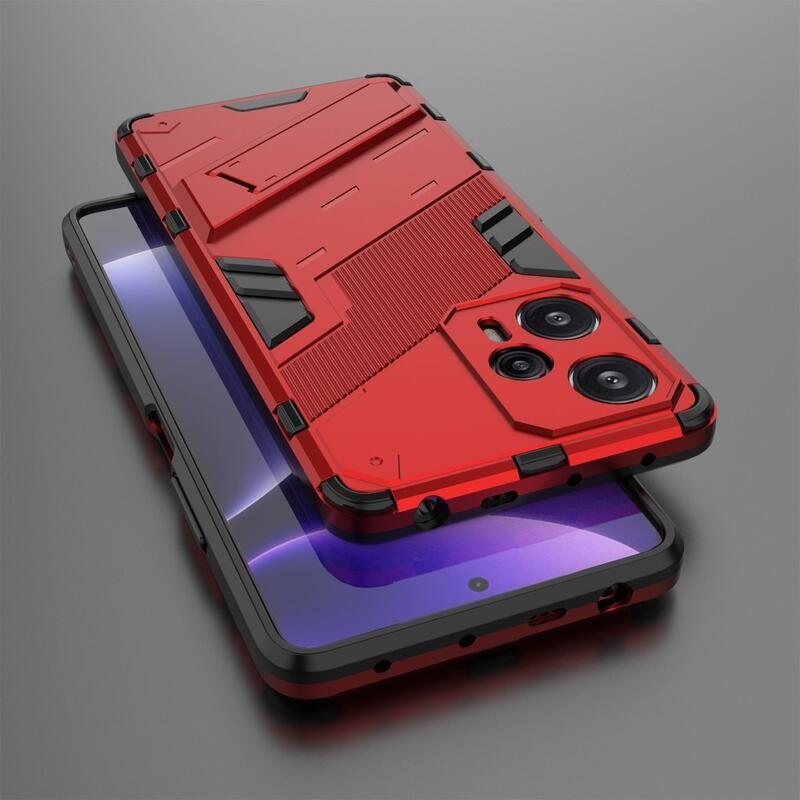 Armory odolný hybridní kryt na Xiaomi Poco F5 - červený