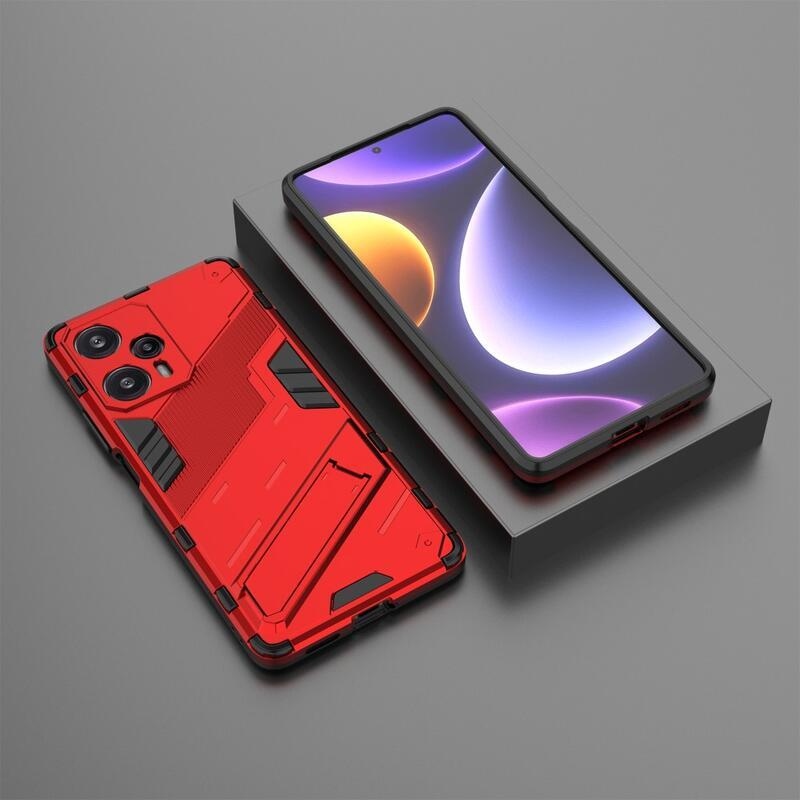 Armory odolný hybridní kryt na Xiaomi Poco F5 - červený