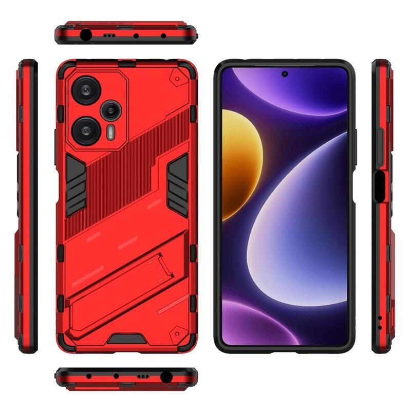 Armory odolný hybridní kryt na Xiaomi Poco F5 - červený