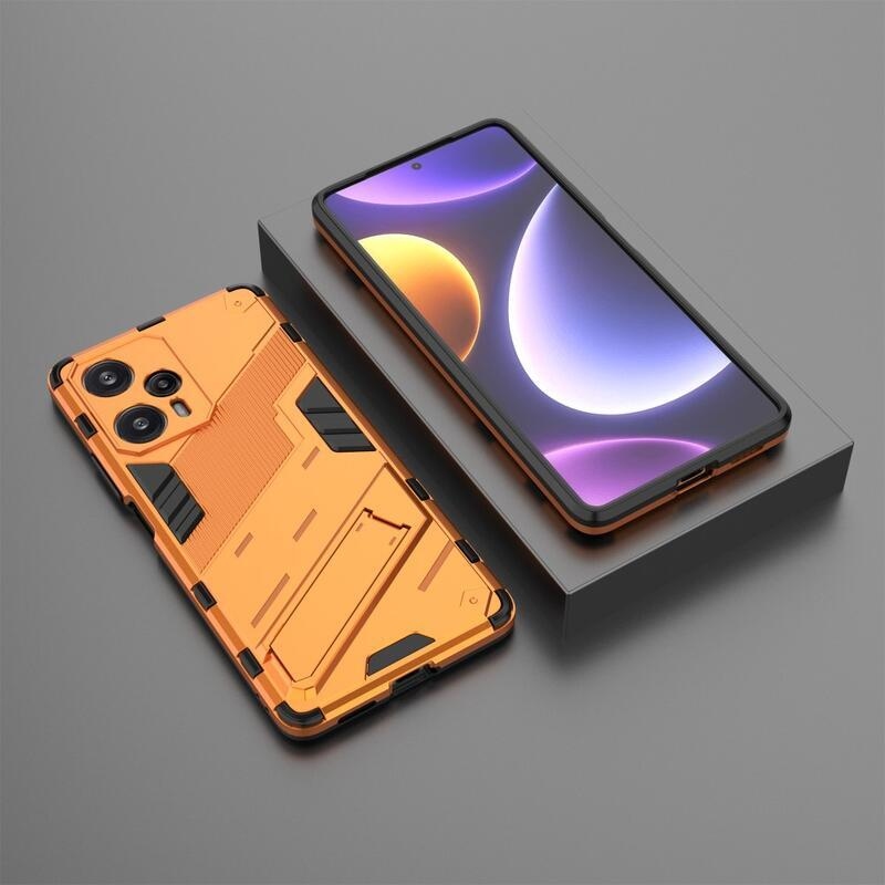 Armory odolný hybridní kryt na Xiaomi Poco F5 - oranžový