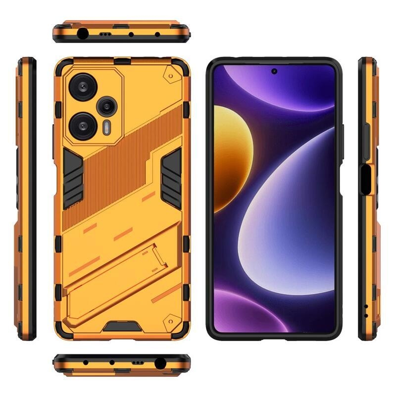 Armory odolný hybridní kryt na Xiaomi Poco F5 - oranžový