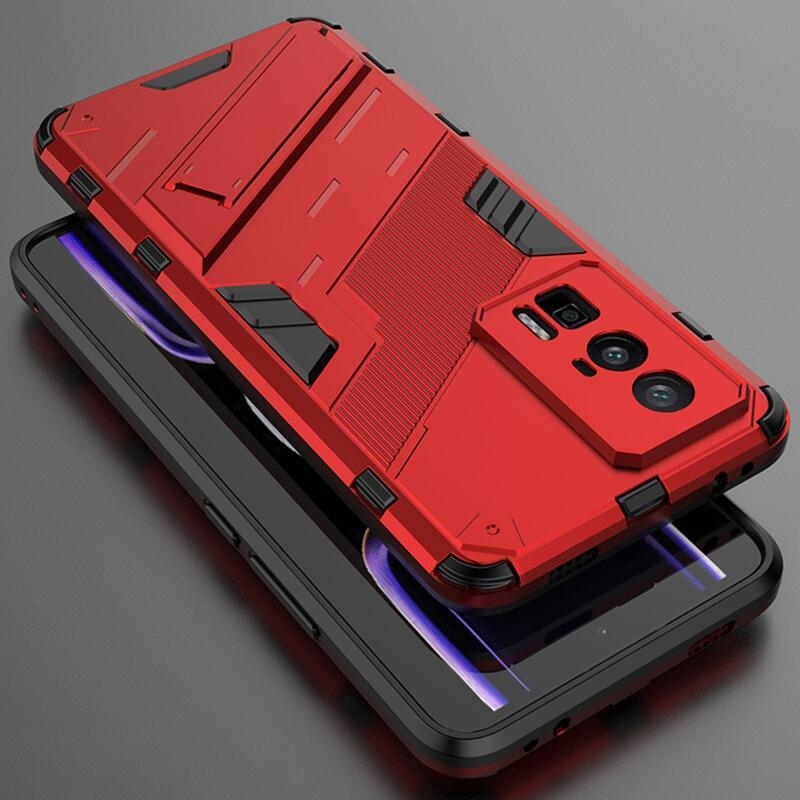 Armory odolný hybridní kryt na Xiaomi Poco F5 Pro - červený