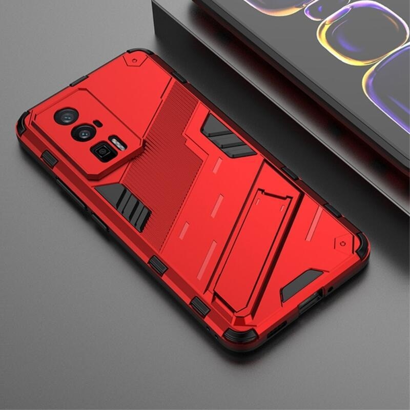 Armory odolný hybridní kryt na Xiaomi Poco F5 Pro - červený