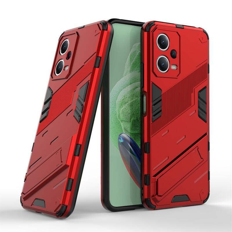 Armory odolný hybridní kryt na Xiaomi Redmi Note 12 5G/Poco X5 5G - červený