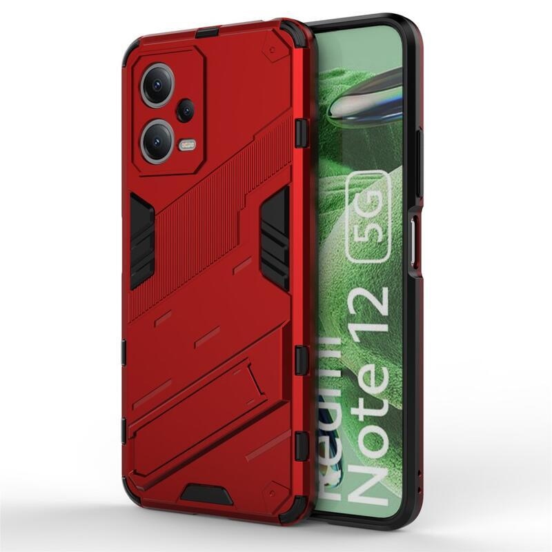 Armory odolný hybridní kryt na Xiaomi Redmi Note 12 5G/Poco X5 5G - červený