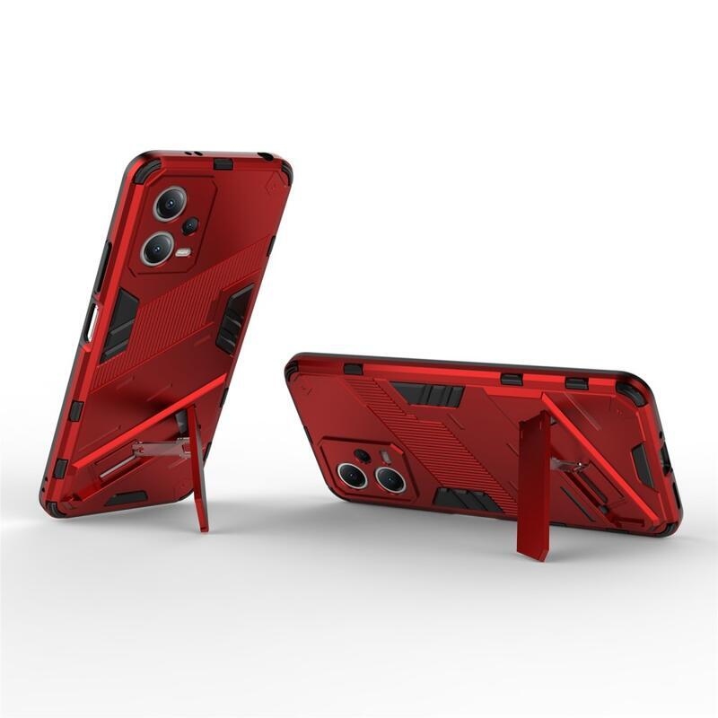 Armory odolný hybridní kryt na Xiaomi Redmi Note 12 5G/Poco X5 5G - červený