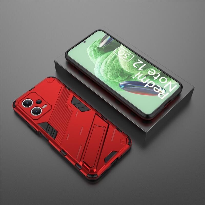 Armory odolný hybridní kryt na Xiaomi Redmi Note 12 5G/Poco X5 5G - červený
