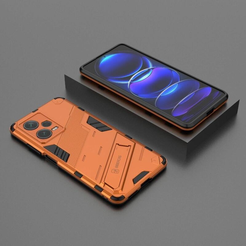 Armory odolný hybridní kryt na Xiaomi Redmi Note 12 Pro+ 5G - oranžové