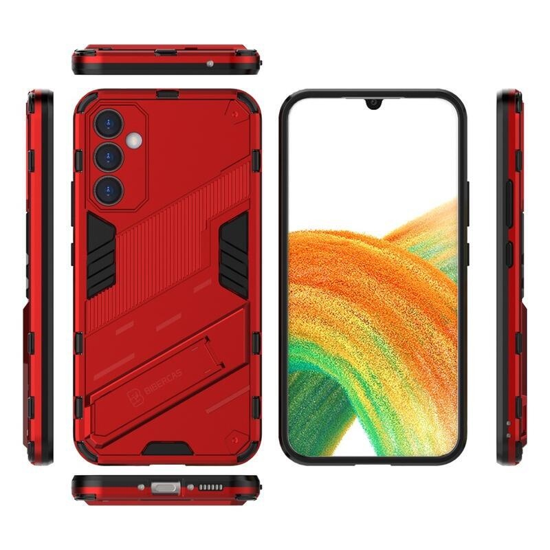 Armory odolný hybridní kryt pro Samsung Galaxy A34 5G - červený