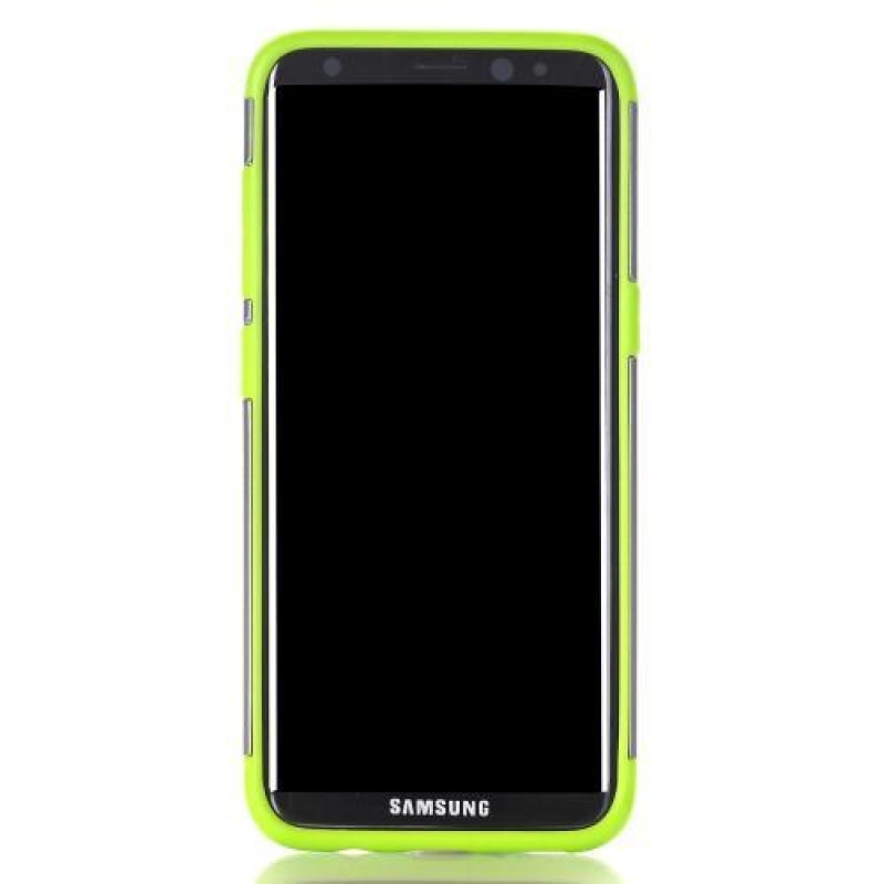 Armory odolný obal s vystuženými rohy na Samsung Galaxy S8 Plus - šedý/zelený
