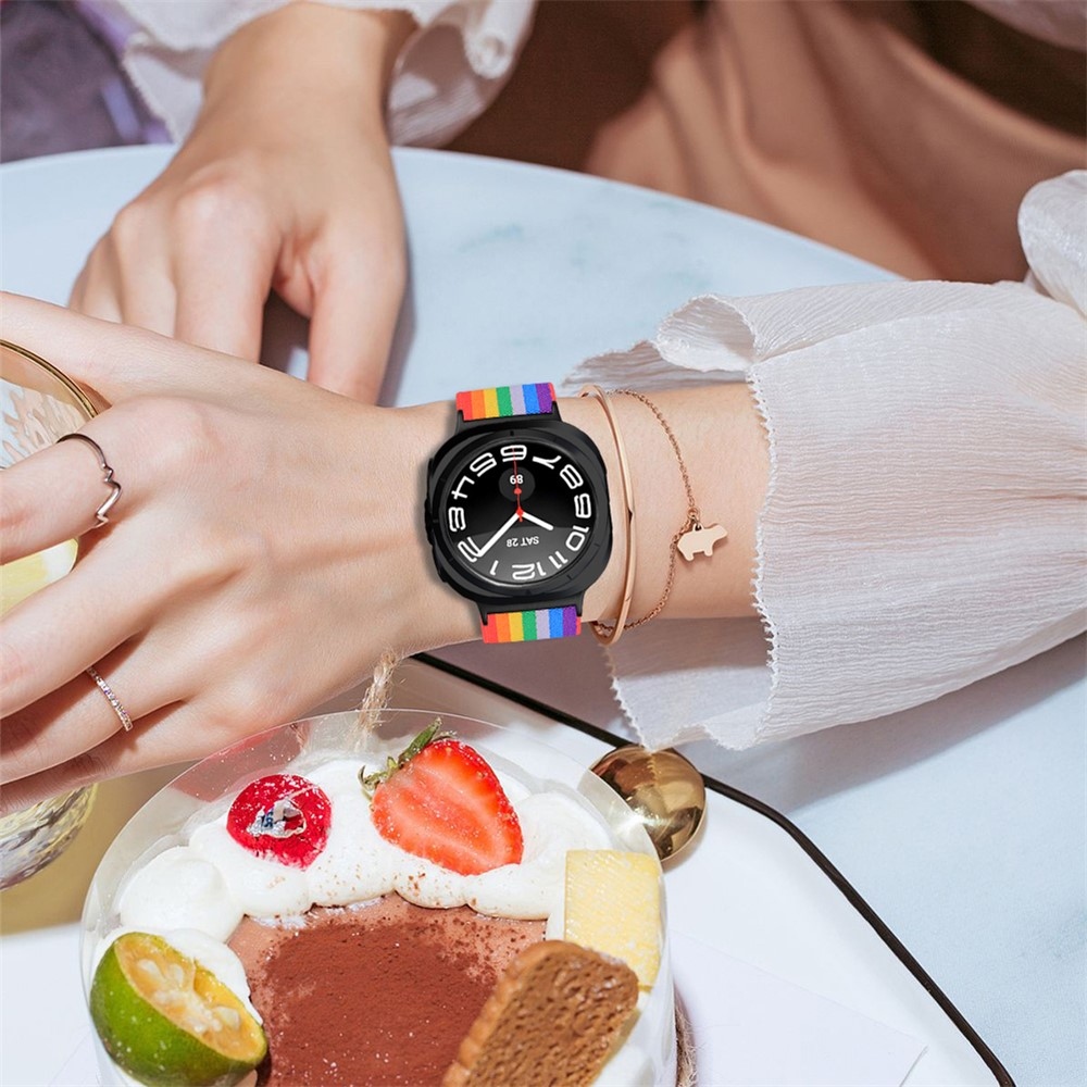 Arrow nylonový elastický řemínek na Samsung Galaxy Watch9 40mm/44mm - vzor F