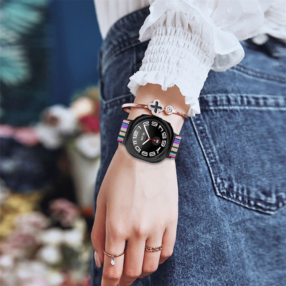 Arrow nylonový elastický řemínek na Samsung Galaxy Watch9 40mm/44mm - vzor H