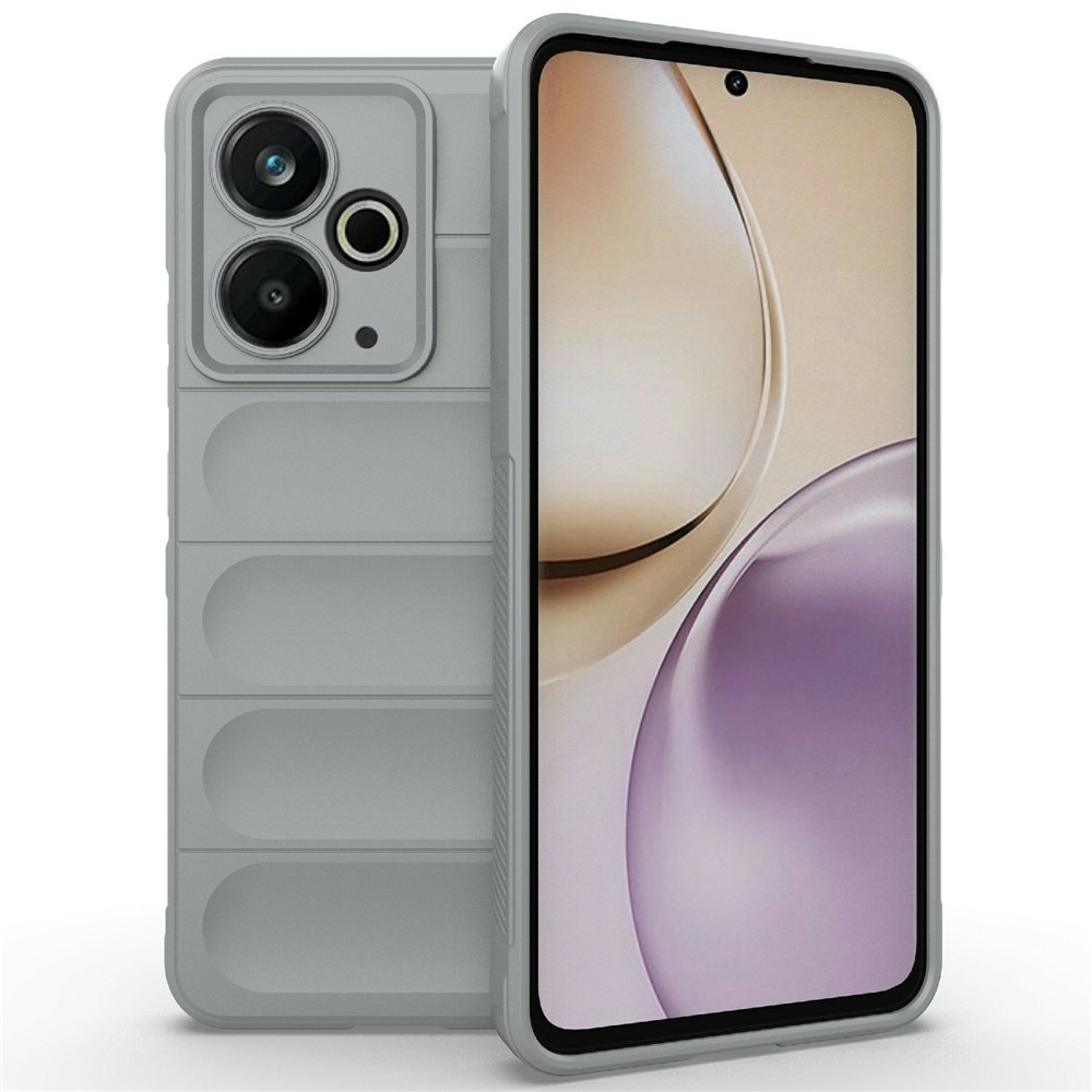 Rugg odolný gelový obal na Realme 14T 5G - světlešedý