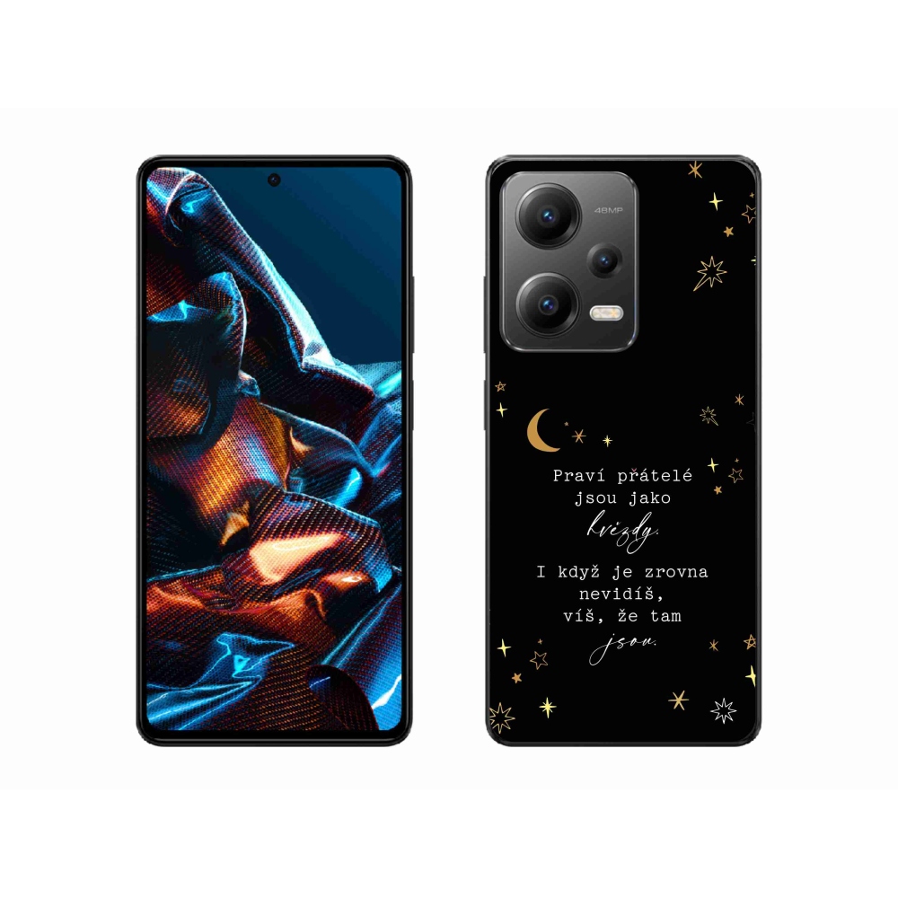 Gelový kryt mmCase na Xiaomi Redmi Note 12 Pro 5G - citát 6 černé pozadí