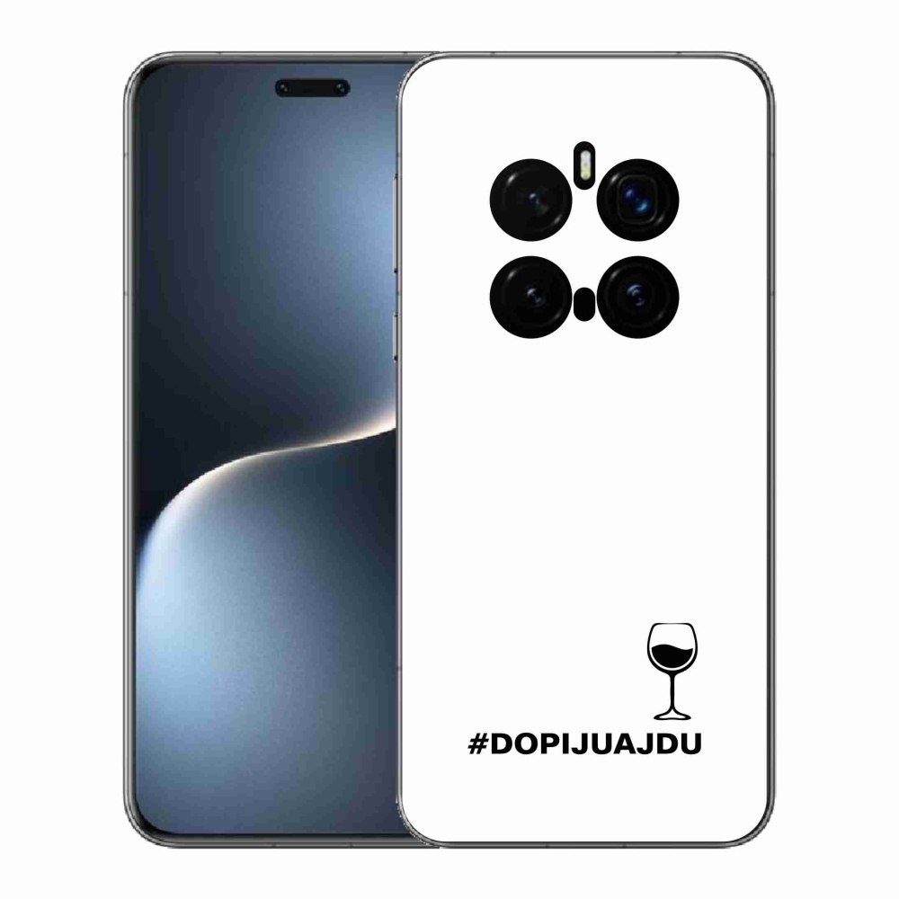 Gelový kryt mmCase na Honor Magic 7 Pro 5G - vinný motiv bílé pozadí