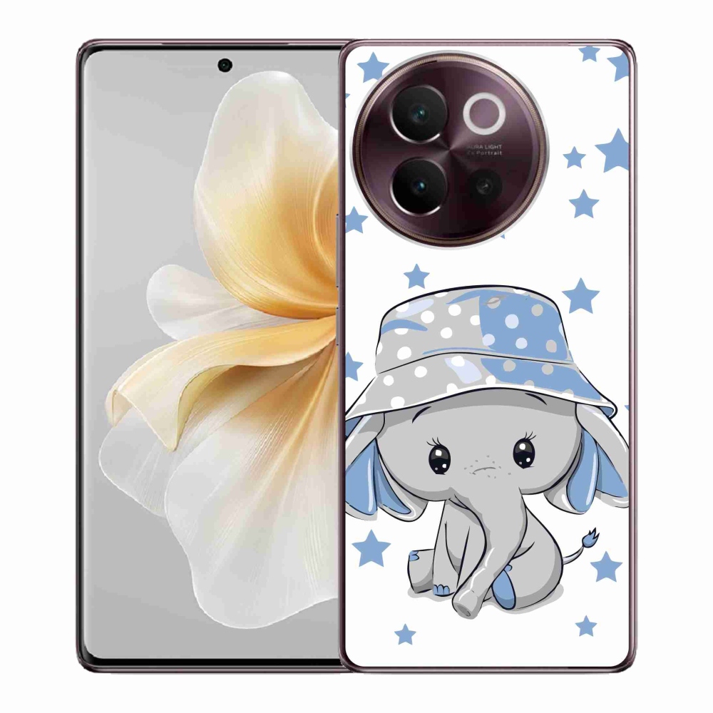 Gelový kryt mmCase na Vivo V40 Lite 5G - modrý slon