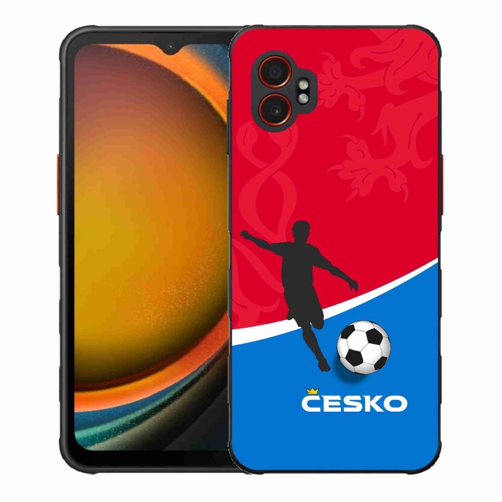 Gelový kryt mmCase na Samsung Galaxy Xcover 7 Pro - fotbal Česko
