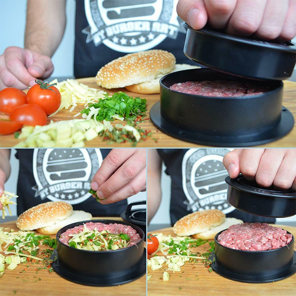 Forma na plněné hamburgery 3v1