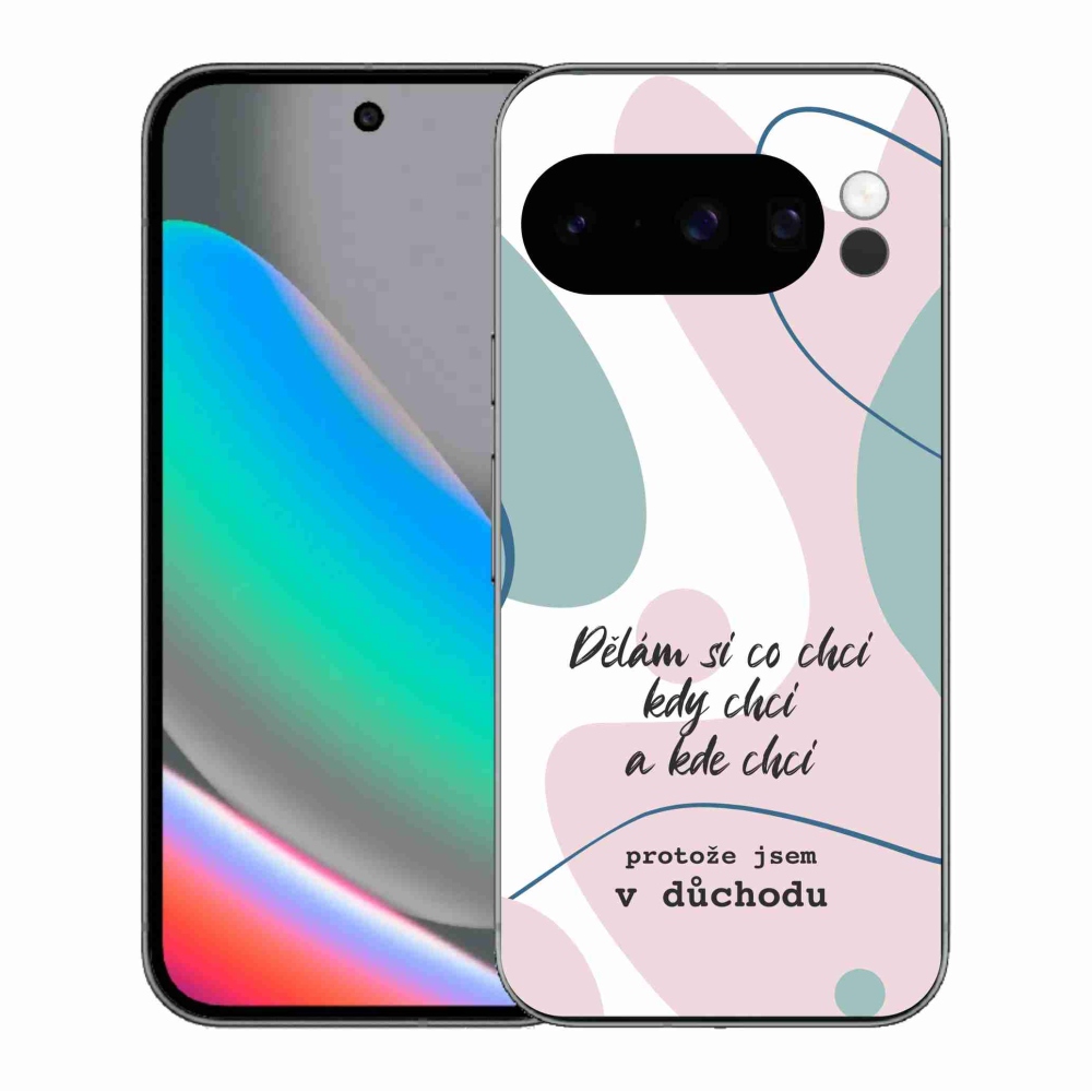 Gelový kryt mmCase na Google Pixel 10 Pro - vtipný text 10 bílé pozadí