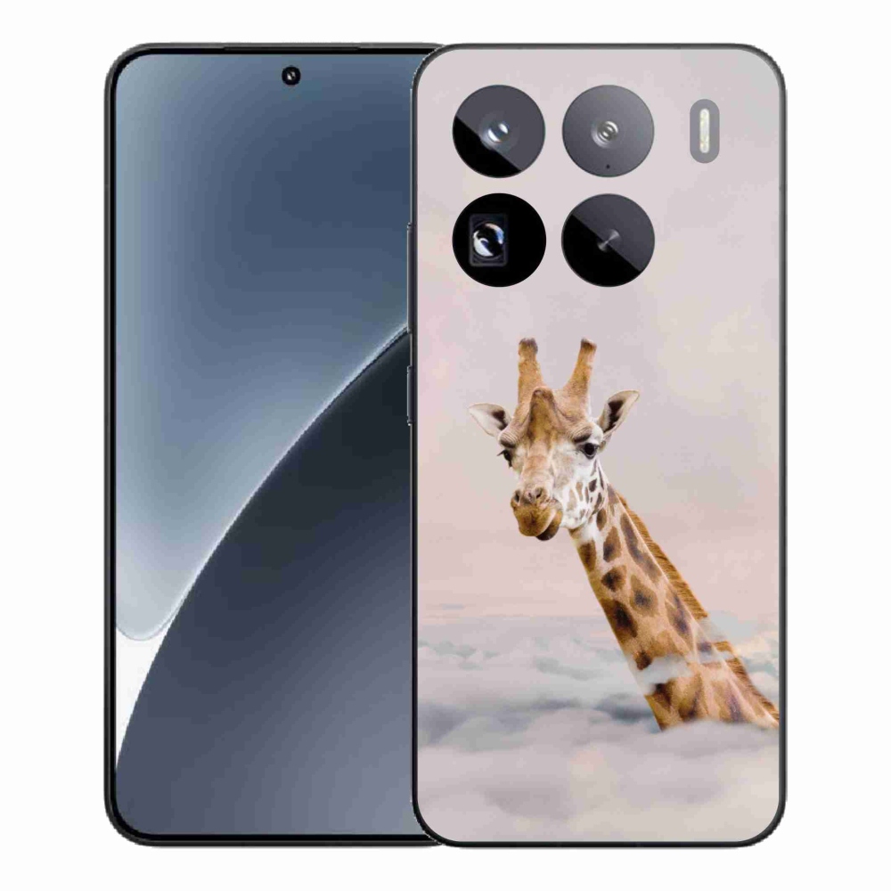 Gelový kryt mmCase na Xiaomi 15 Pro - žirafa v oblacích