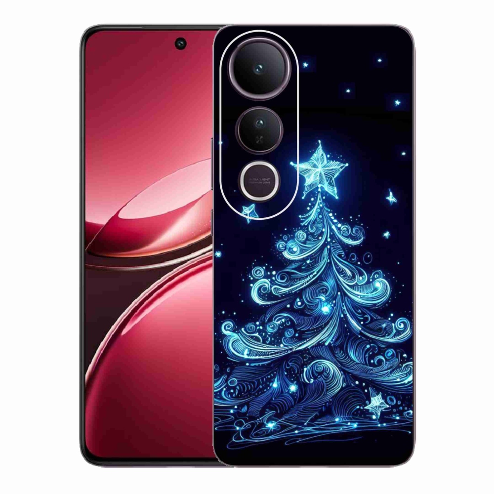 Gelový kryt mmCase na Vivo V50 Lite 4G/5G - neonový vánoční stromek 4