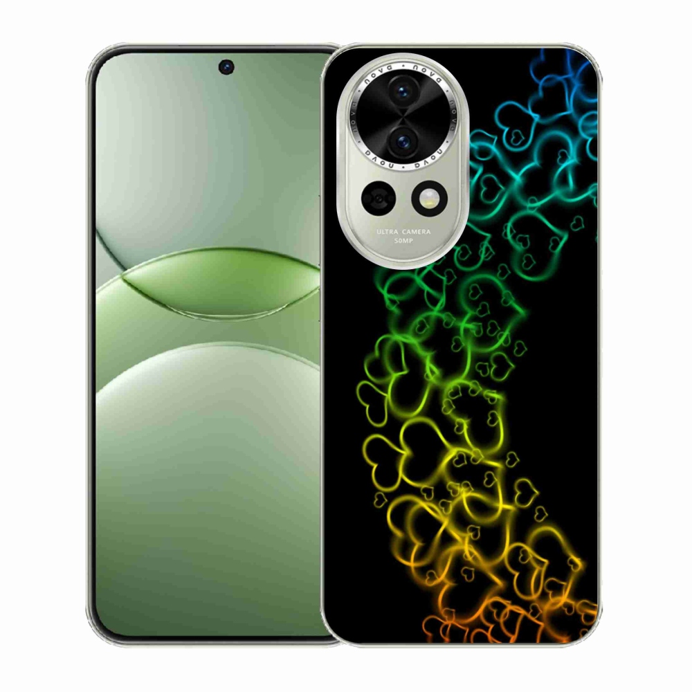 Gelový kryt mmCase na Huawei Nova 13 5G - barevná srdíčka