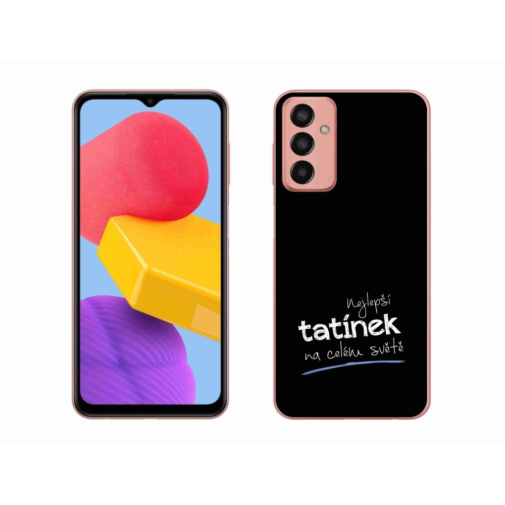 Gelový kryt mmCase na Samsung Galaxy M13 - nejlepší tatínek 4 černé pozadí