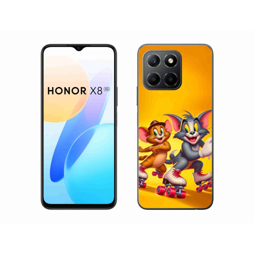 Gelový kryt mmCase na Honor X8 5G/Honor 70 Lite 5G - tom a jerry