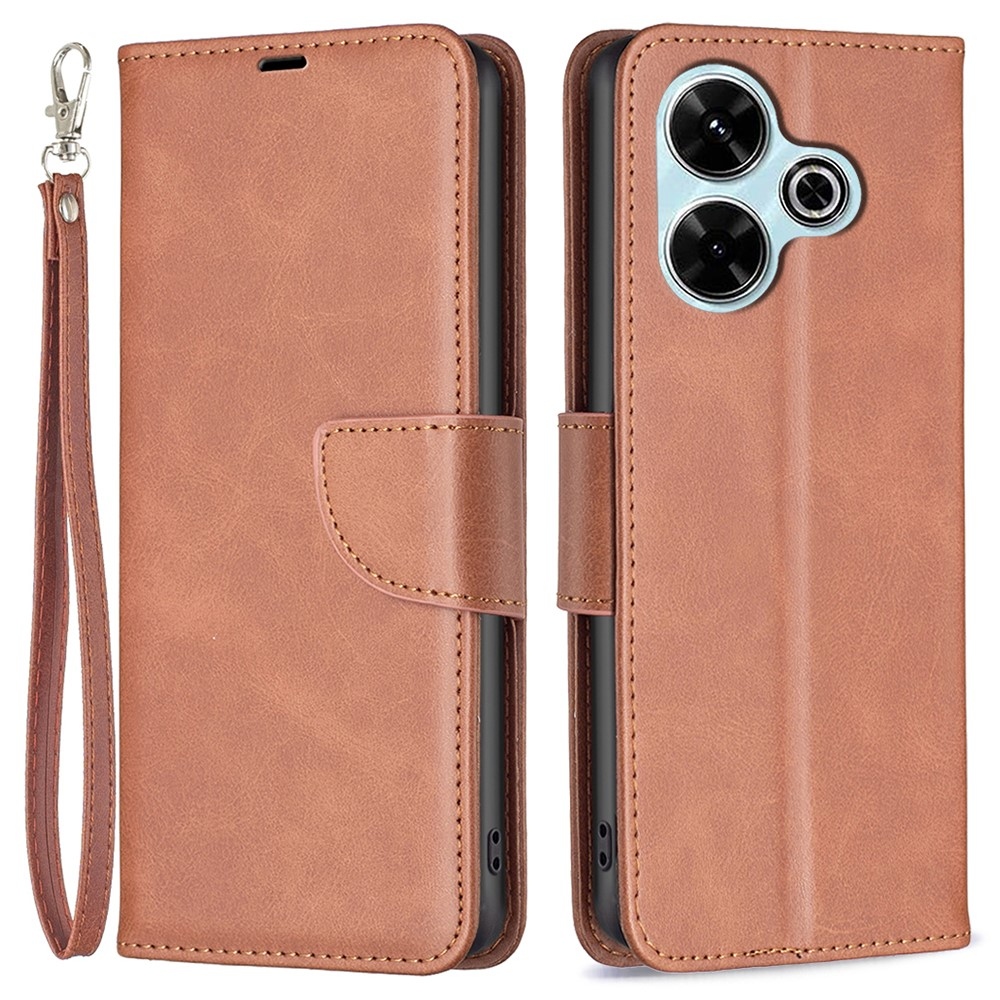 Case knížkové pouzdro na Xiaomi Redmi 13 4G/Poco M6 4G - hnědé