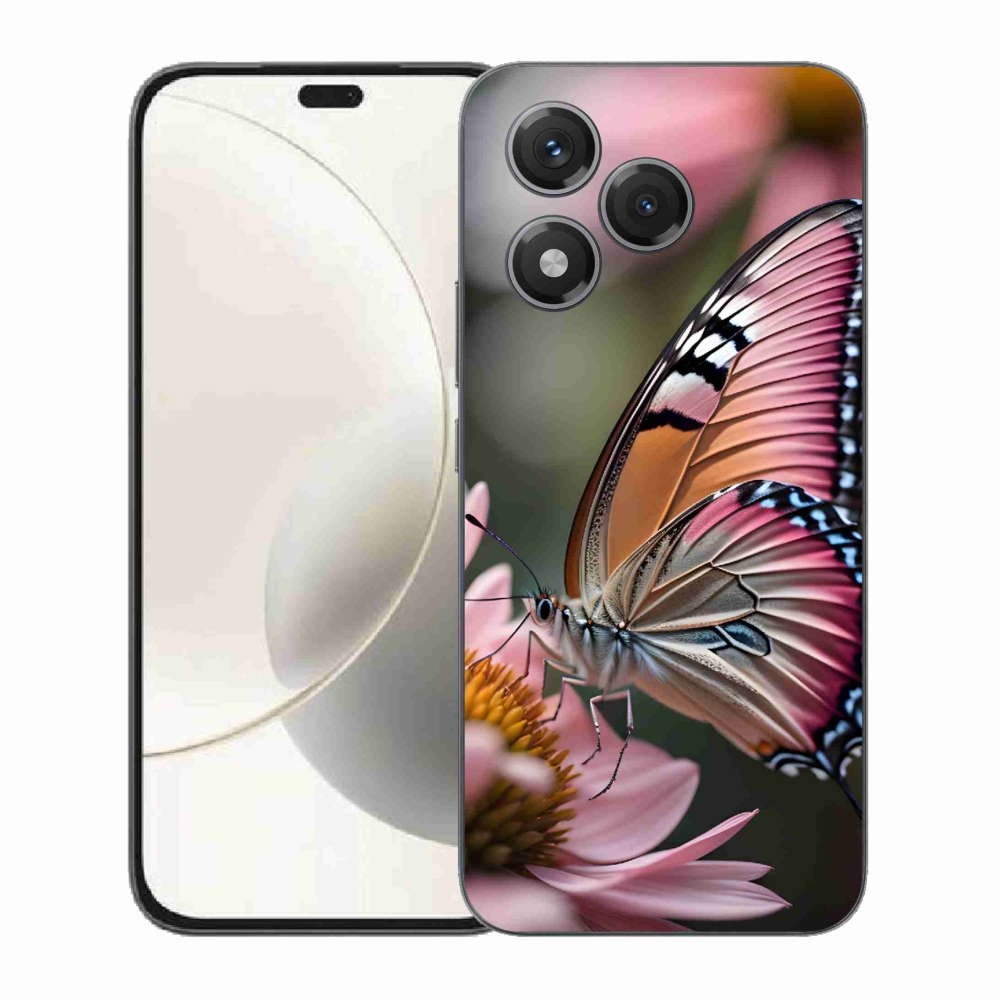 Gelový kryt mmCase na Honor 400 Lite - barevný motýl