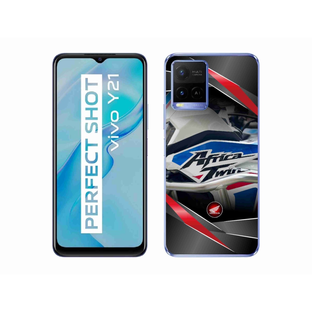 Gelový kryt mmCase na Vivo Y21/Y21s/Y33s - motorka honda