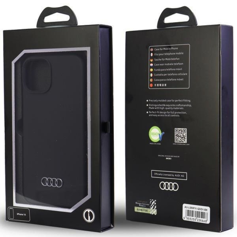 Audi Silicone Zadní Kryt pro iPhone 11/XR Black