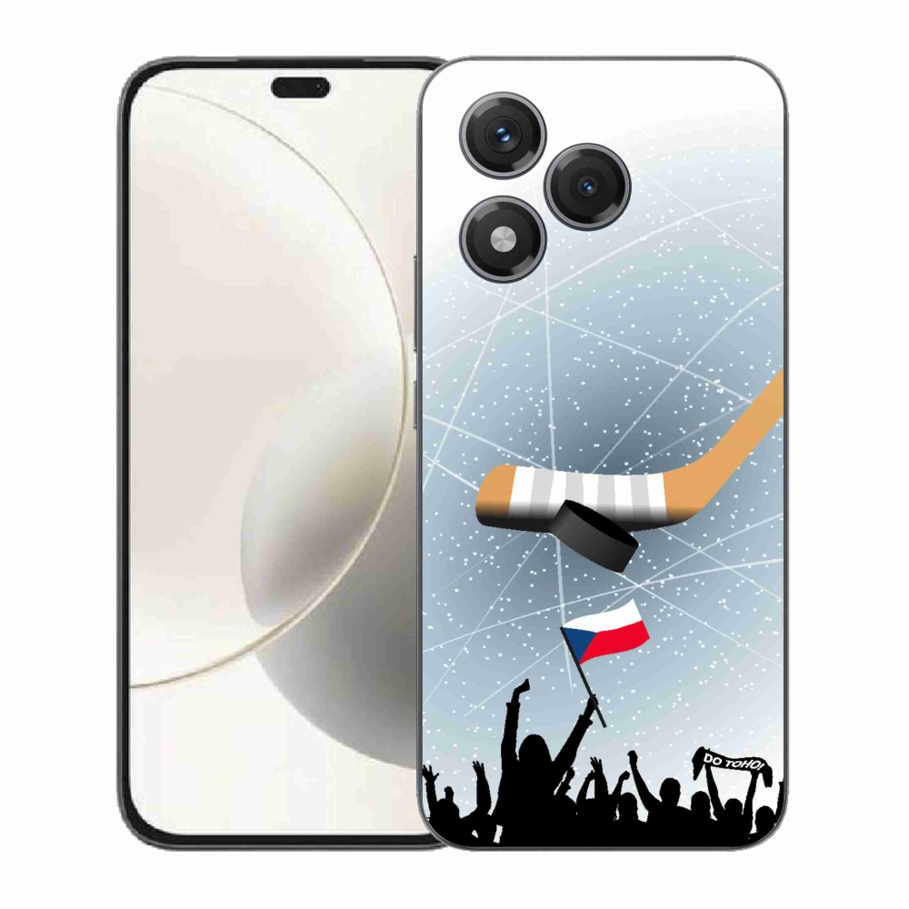 Gelový kryt mmCase na Honor 400 Lite - fanoušci hokeje