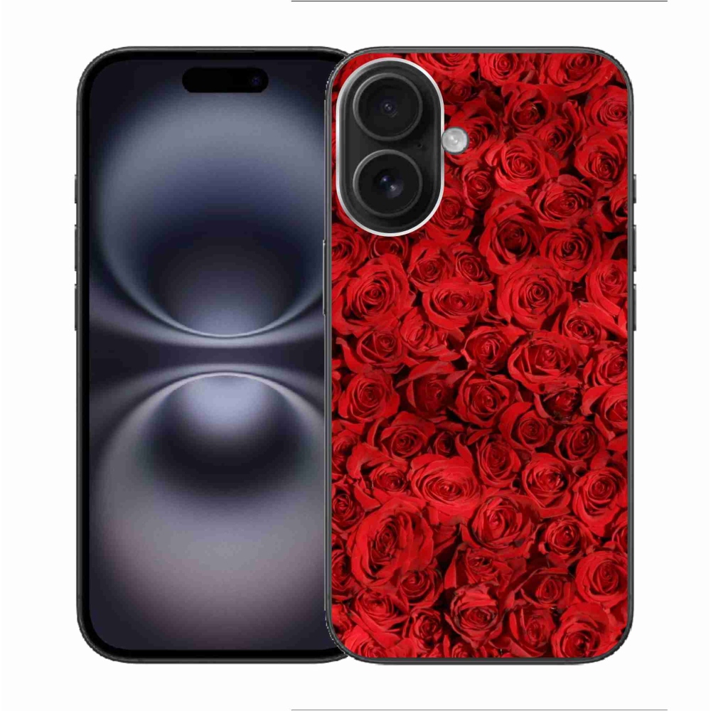 Gelový kryt mmCase na iPhone 16 - růže